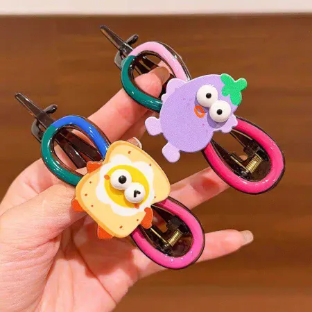 Children's funny fruit twisty hair clipper, girls' back head high-end grabber, cute girls' hair clipper headwear, Yifan accessories headwear Children's funny fruit twisty hair clipper, girls' back head high-end grabber, cute girls' hair clipper headwear, Yifan accessories headwear